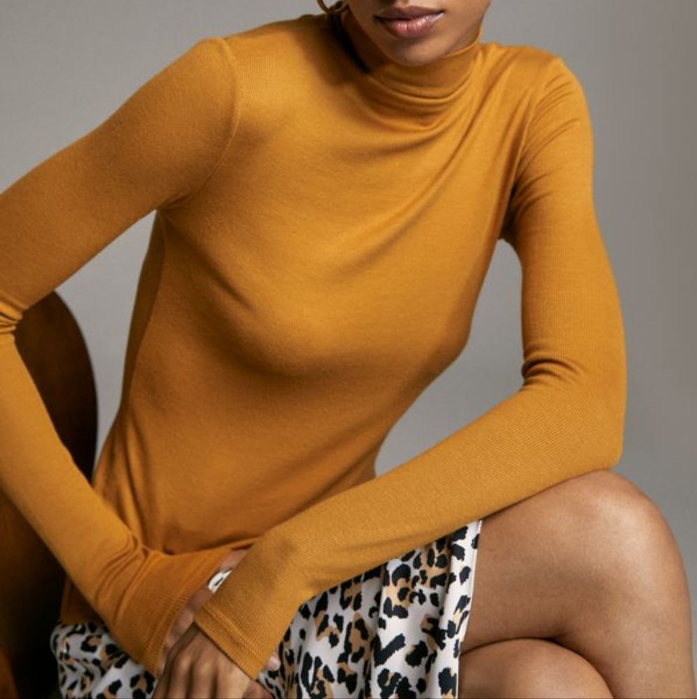 Aritzia Babaton Larry Turtleneck in Pink Prima